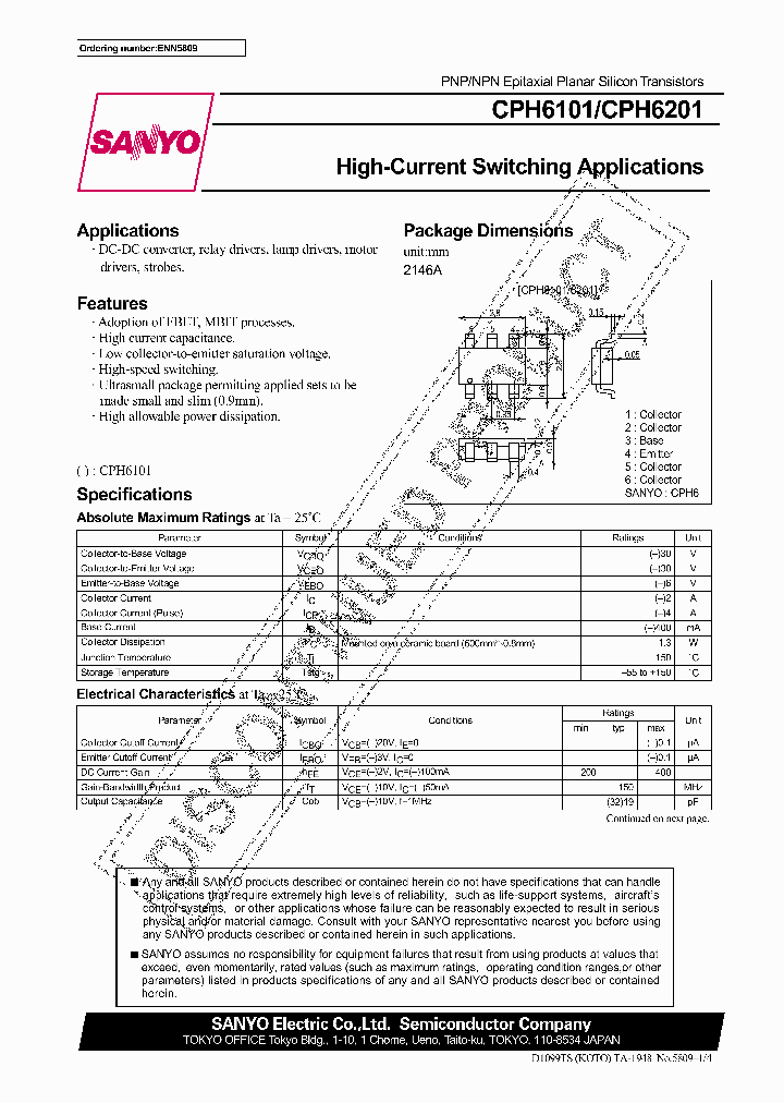 CPH6101_169447.PDF Datasheet