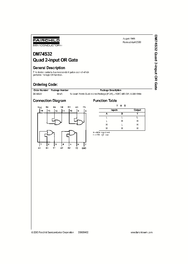 DM74S32_140337.PDF Datasheet