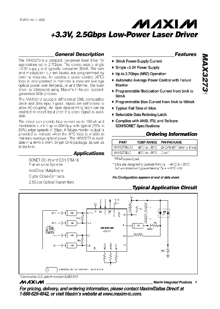 MAX3273_171107.PDF Datasheet