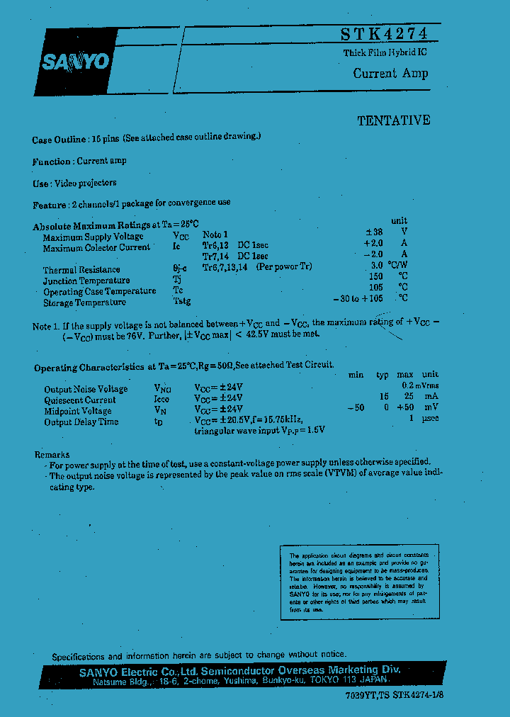 STK4274_163779.PDF Datasheet