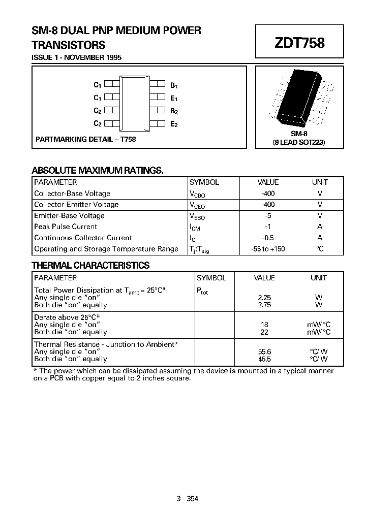 ZDT758_74610.PDF Datasheet