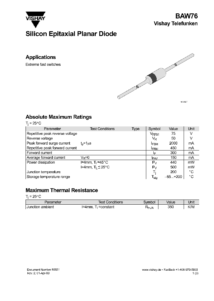 BAW76_241094.PDF Datasheet