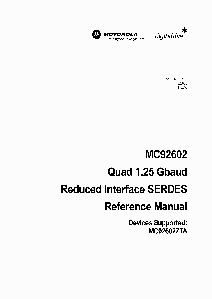 MC92602_241935.PDF Datasheet