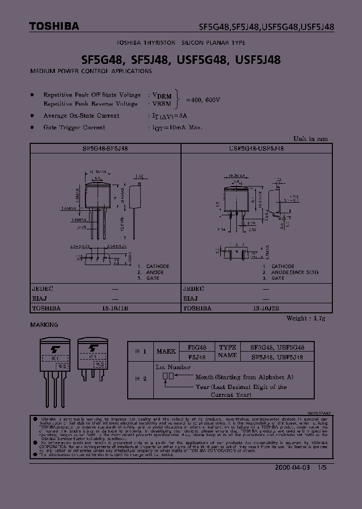 USF5G48_292994.PDF Datasheet