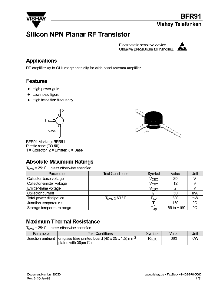 BFR91_249062.PDF Datasheet