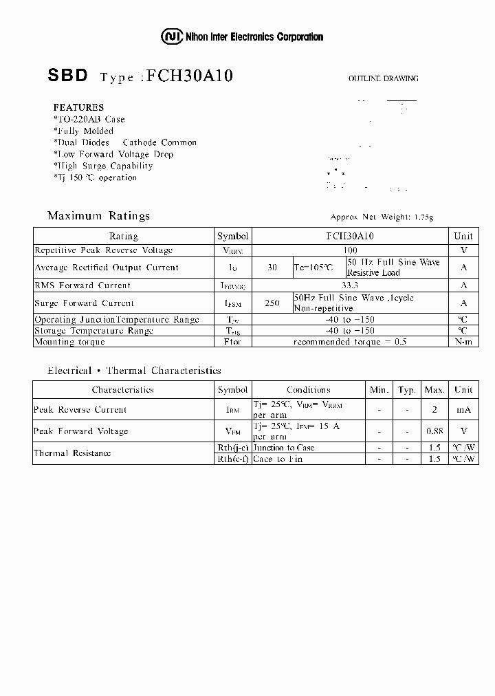 FCH30A10_273103.PDF Datasheet