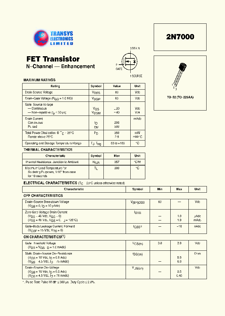 2N7000_337259.PDF Datasheet