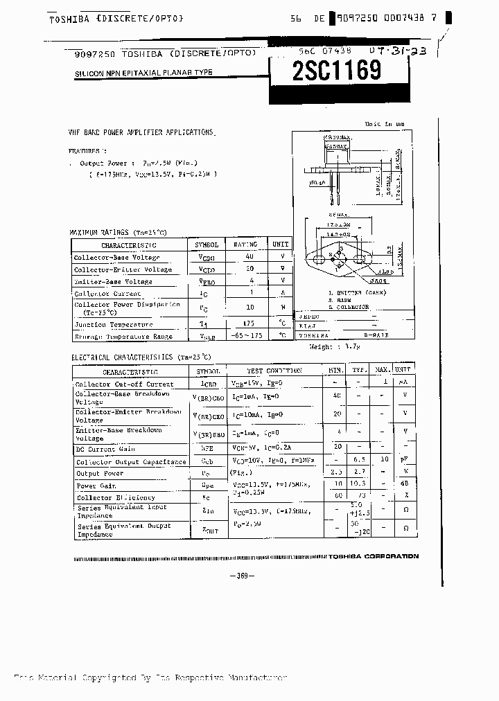 2SC1169_199684.PDF Datasheet