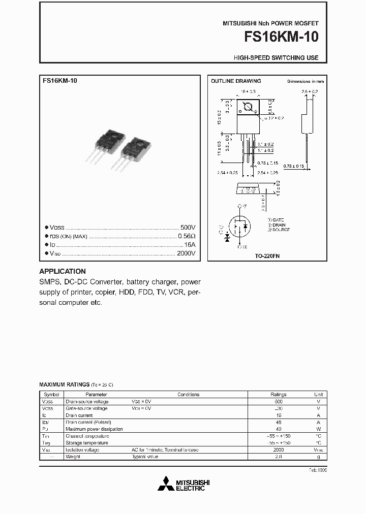 FS16KM-10_345424.PDF Datasheet