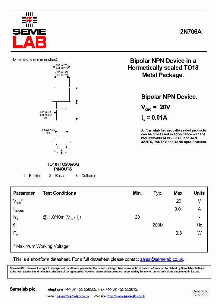 SF2N706A_386186.PDF Datasheet