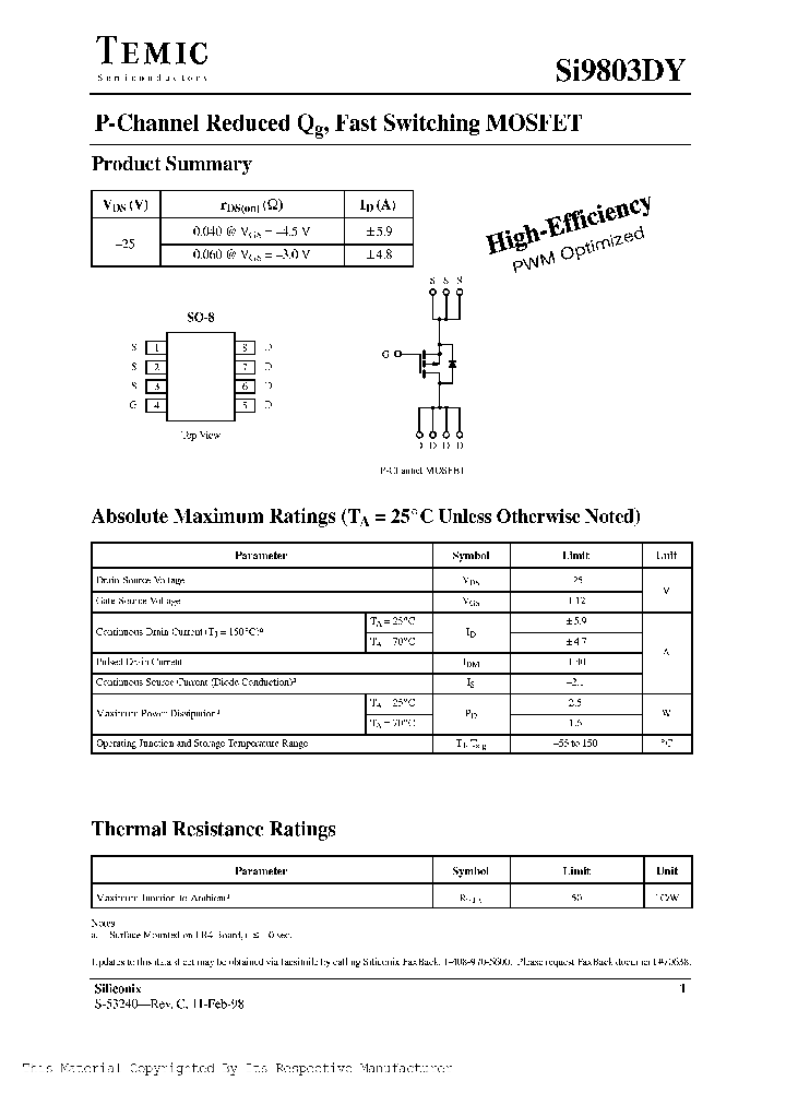 SI9803DY_316444.PDF Datasheet