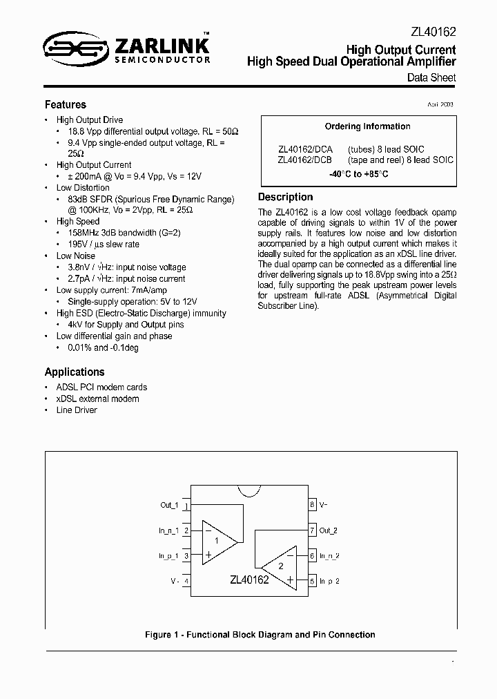 ZL40162_307820.PDF Datasheet