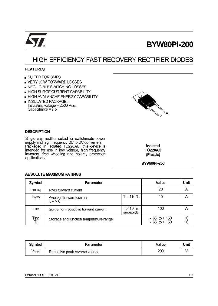 BYW80PI_405082.PDF Datasheet