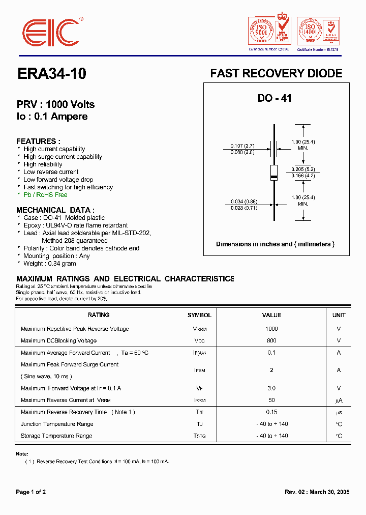 ERA34-10_399939.PDF Datasheet