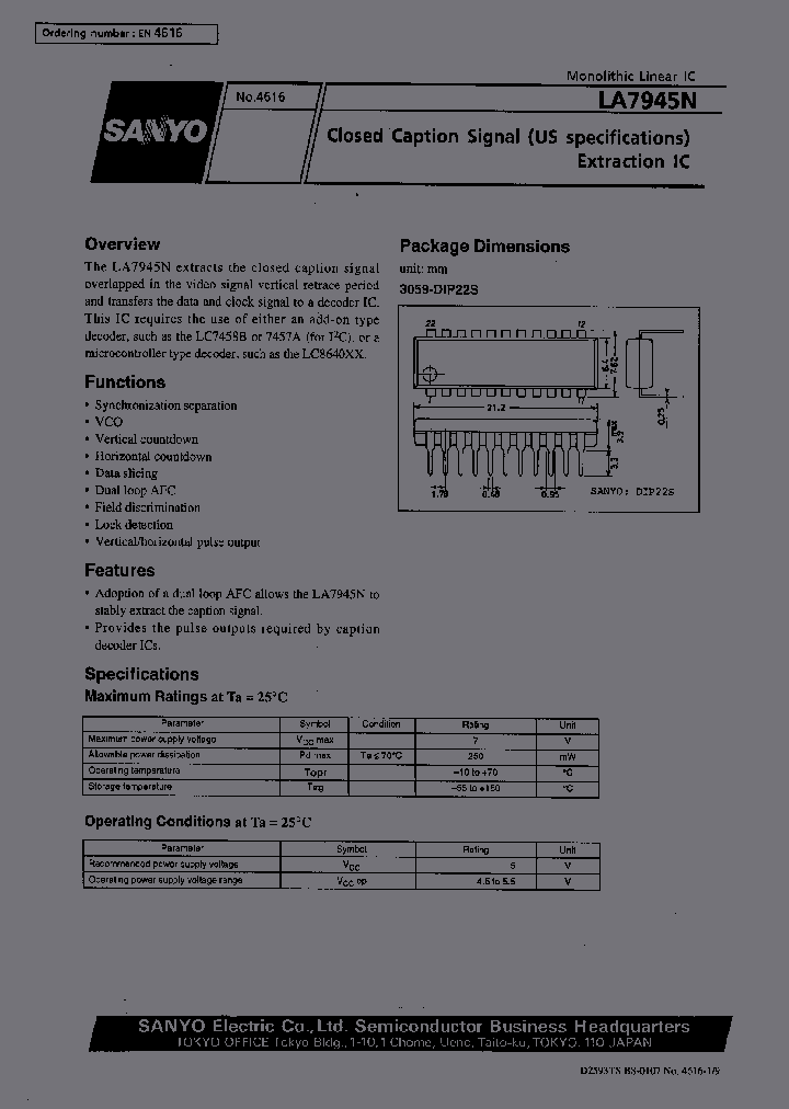 LA7945N_405675.PDF Datasheet