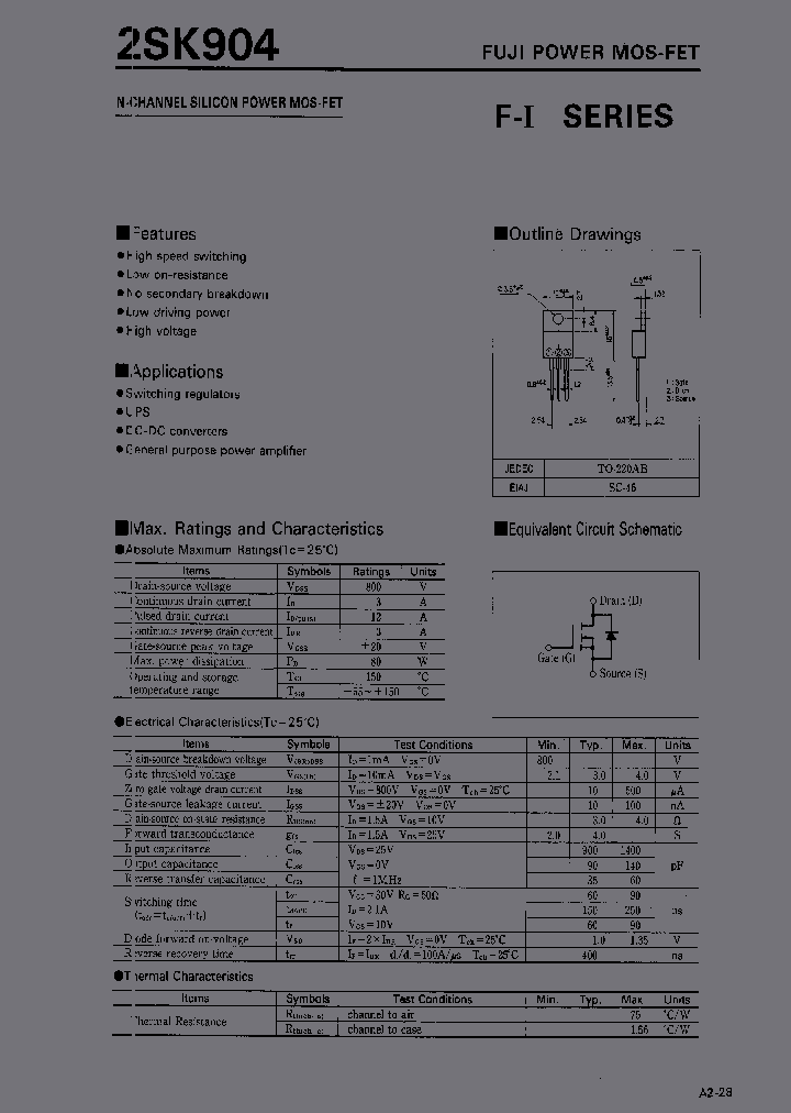 2SK904_470504.PDF Datasheet