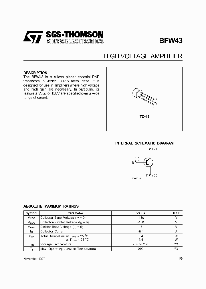 BFW43_439989.PDF Datasheet