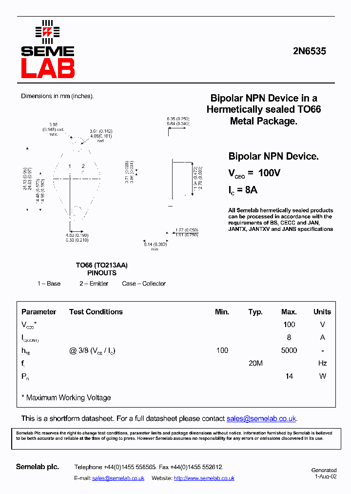 2N6535_495992.PDF Datasheet