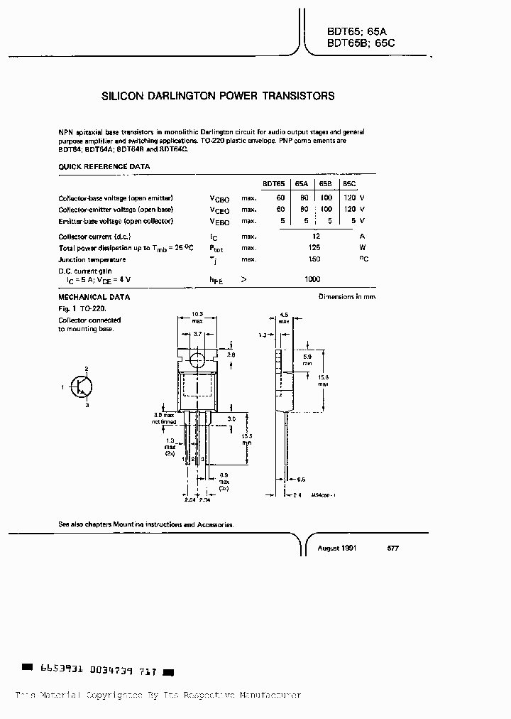 BDT65_529854.PDF Datasheet