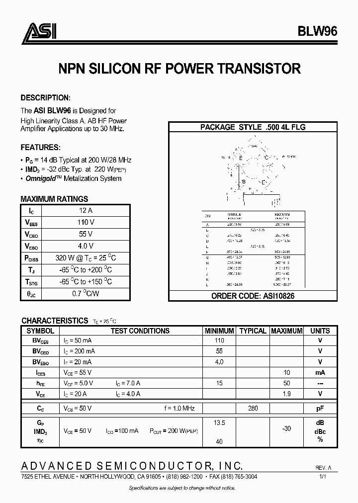 BLW96_493203.PDF Datasheet