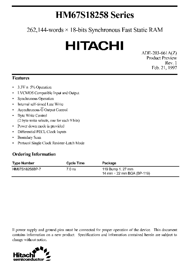 HM67S18258SERIES_512118.PDF Datasheet