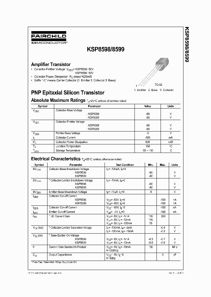 KSP8599_546076.PDF Datasheet