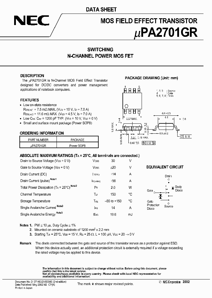 UPA2701GR_554025.PDF Datasheet