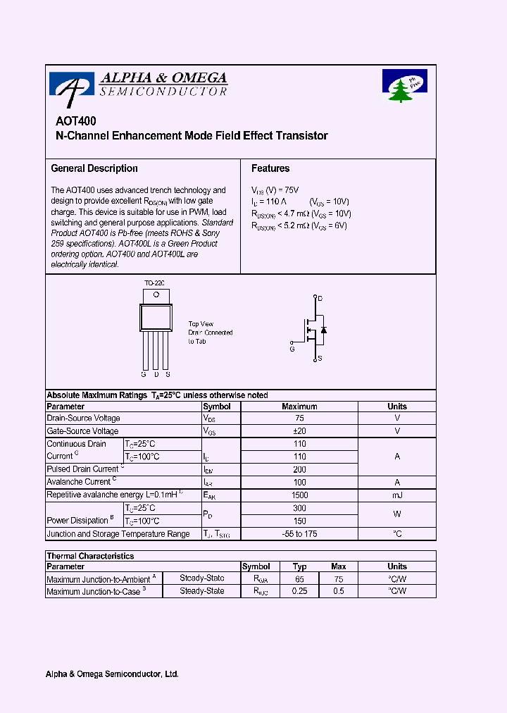 AOT400_762753.PDF Datasheet