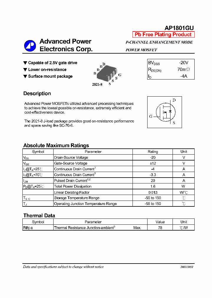 AP1801GU_559357.PDF Datasheet