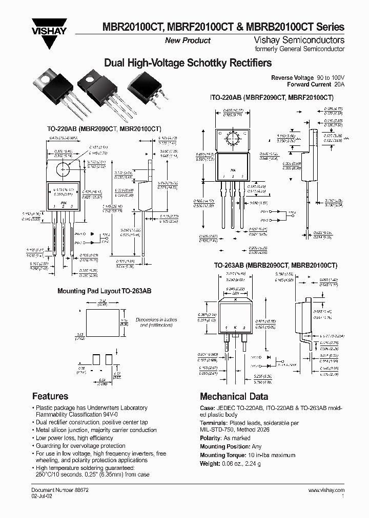 MBRB2090CT_214663.PDF Datasheet