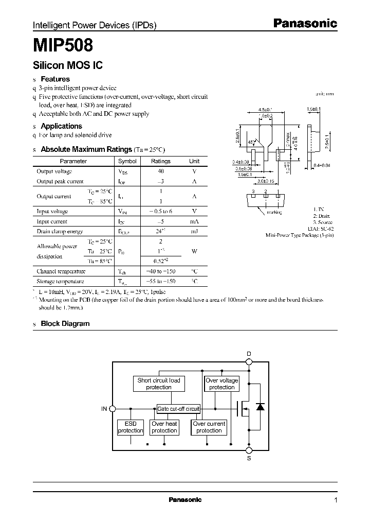 MIP508_767608.PDF Datasheet