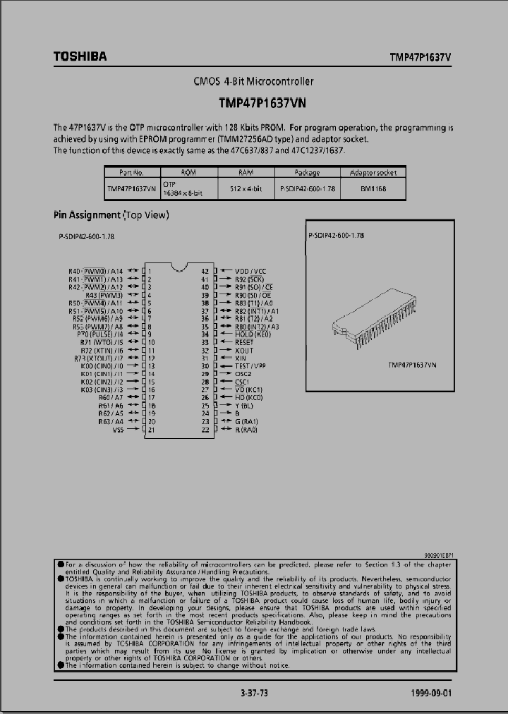 TMP47P1637V_790804.PDF Datasheet