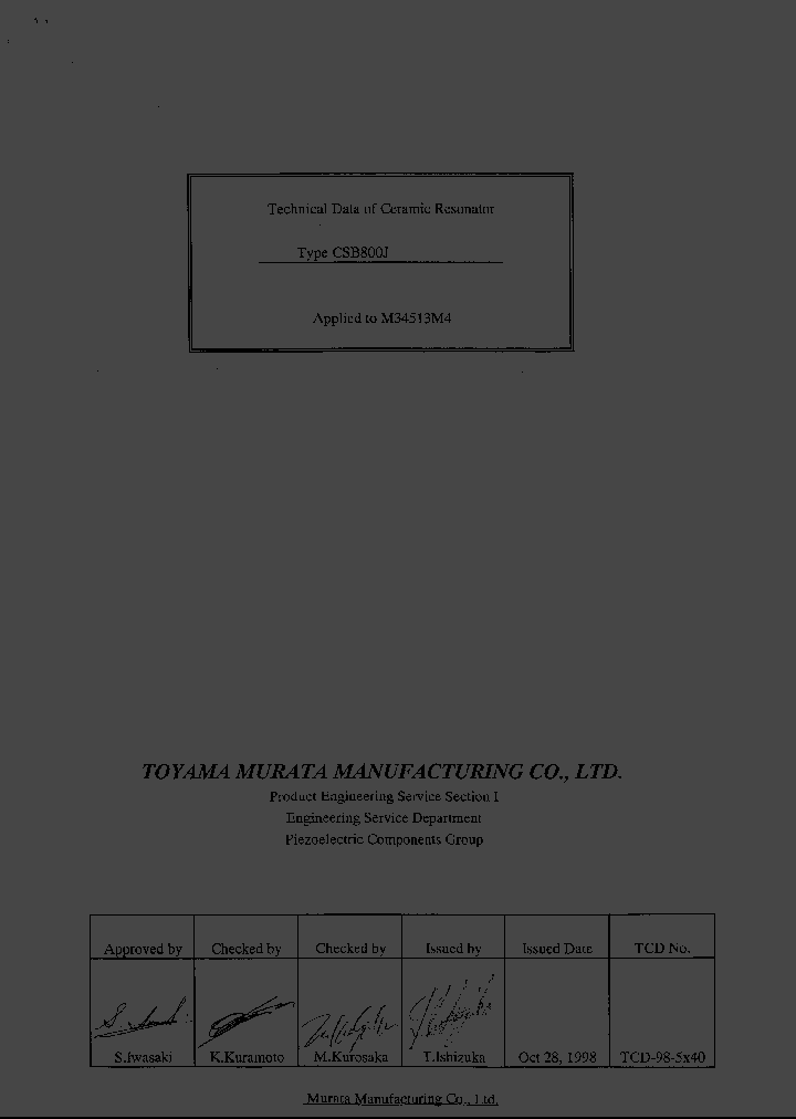 CSB800_931817.PDF Datasheet