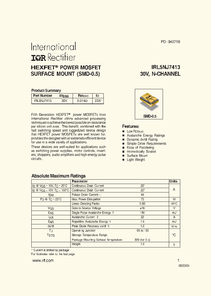 IRL5NJ7413_725352.PDF Datasheet