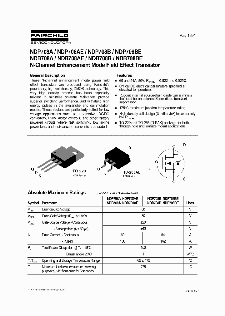 NDB708AE_793294.PDF Datasheet