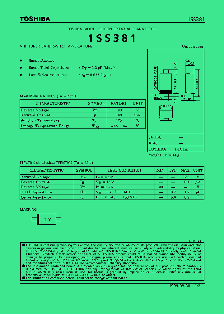 1SS381_1192630.PDF Datasheet