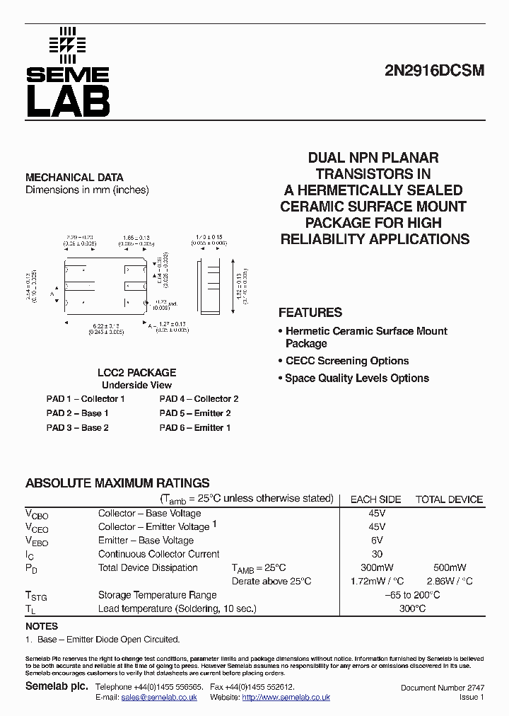 2N2916DCSM_1042292.PDF Datasheet