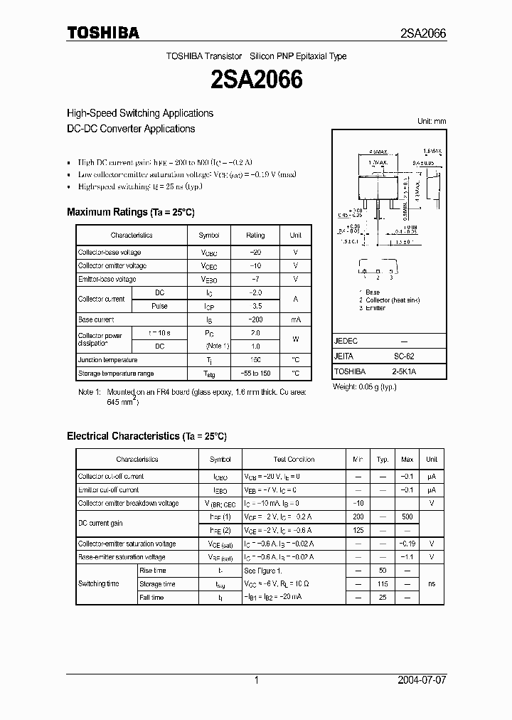 2SA2066_1194894.PDF Datasheet