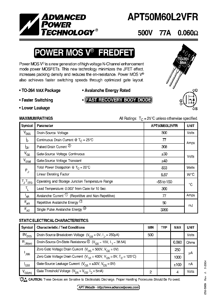 APT50M60L2VFR04_1211761.PDF Datasheet