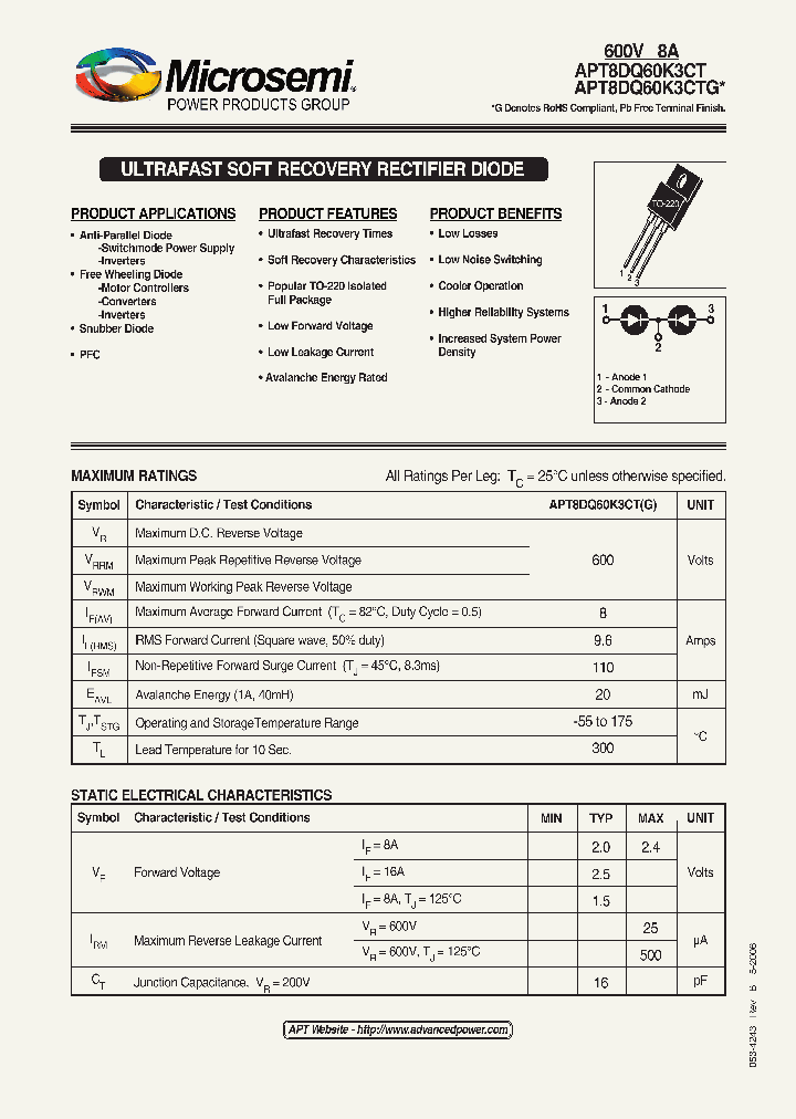 APT8DQ60K3CT_1169000.PDF Datasheet