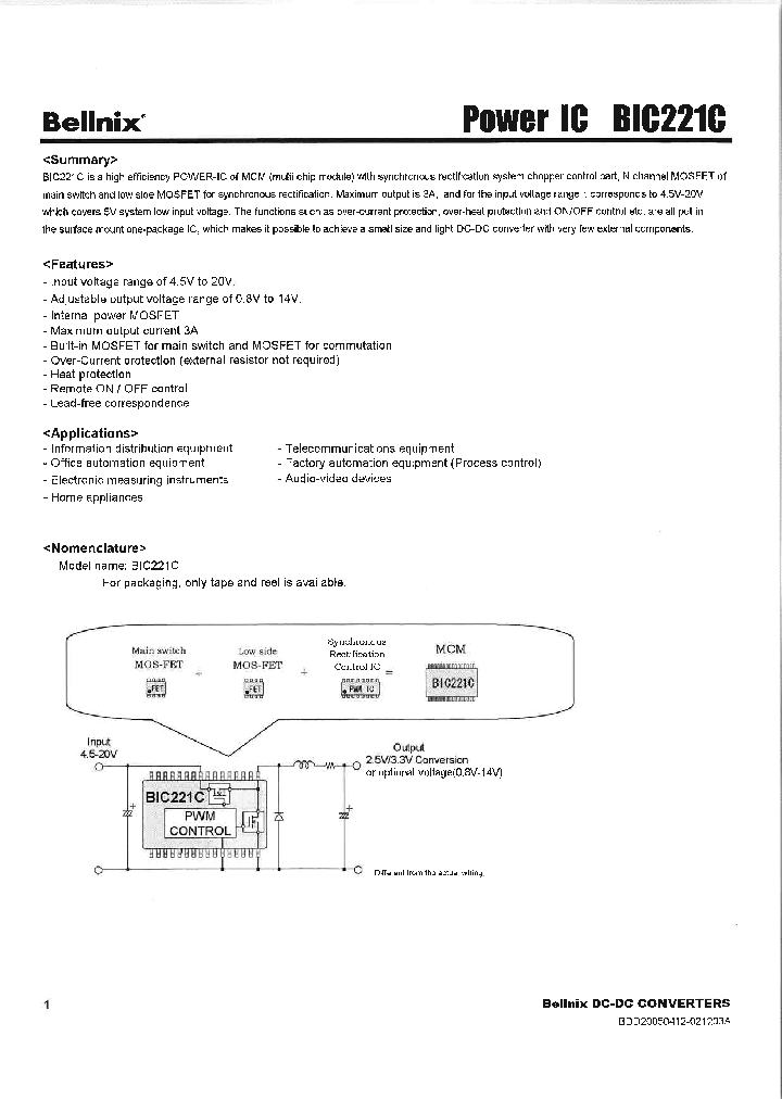 BIC221C_1134000.PDF Datasheet