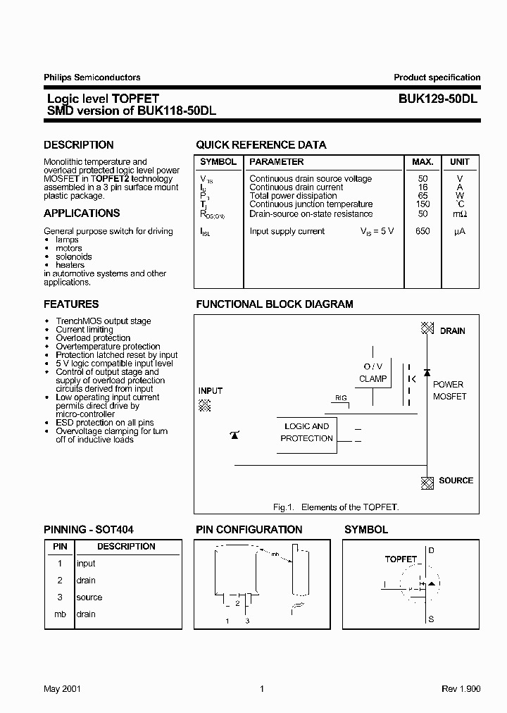 BUK129-50DL_1221835.PDF Datasheet