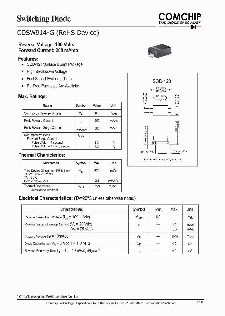 CDSW914-G_1126842.PDF Datasheet