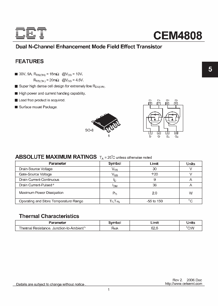 CEM4808_1113762.PDF Datasheet