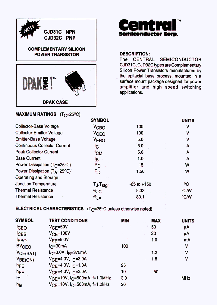 CJD31C_1226318.PDF Datasheet