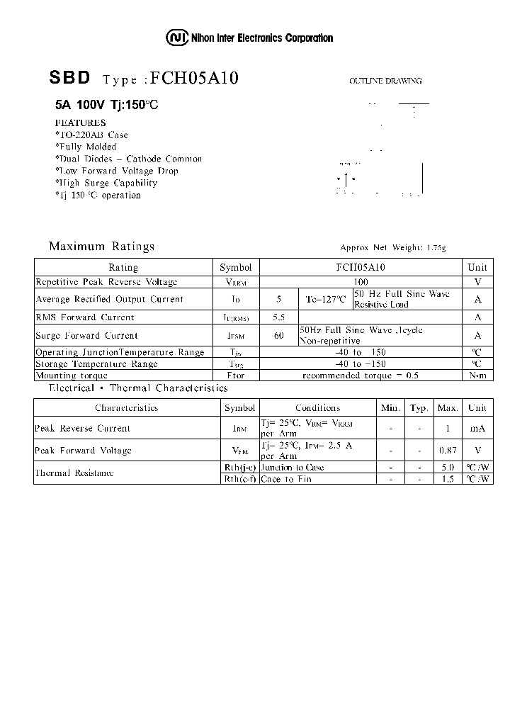 FCH05A10_1239065.PDF Datasheet