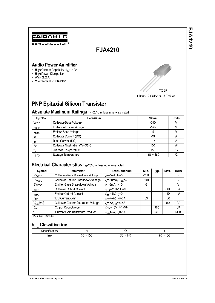 FJA4210_1181774.PDF Datasheet