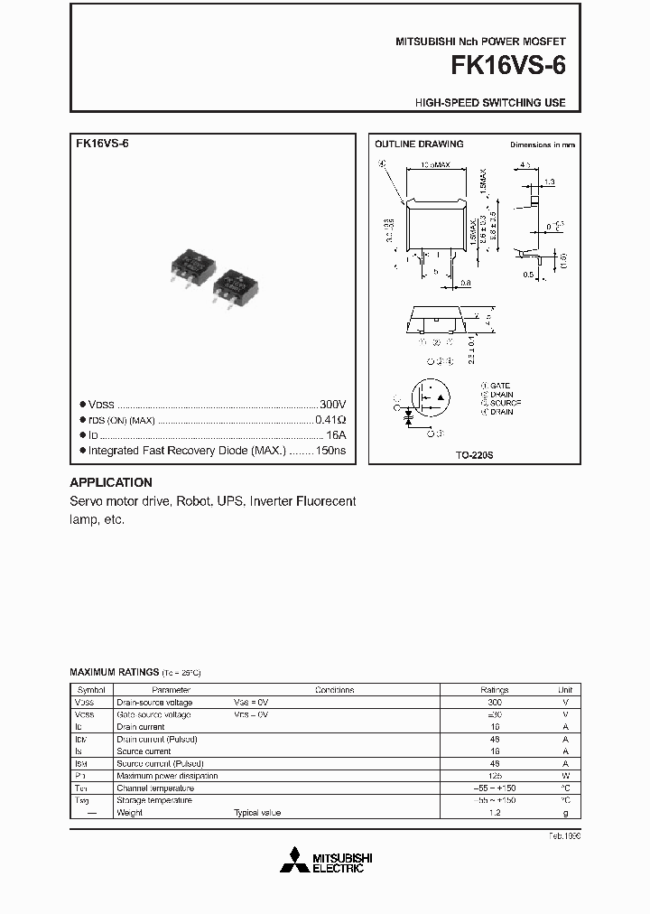 FK16VS-6_1160097.PDF Datasheet