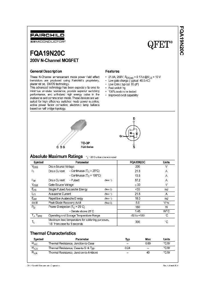 FQA19N20C_1241413.PDF Datasheet