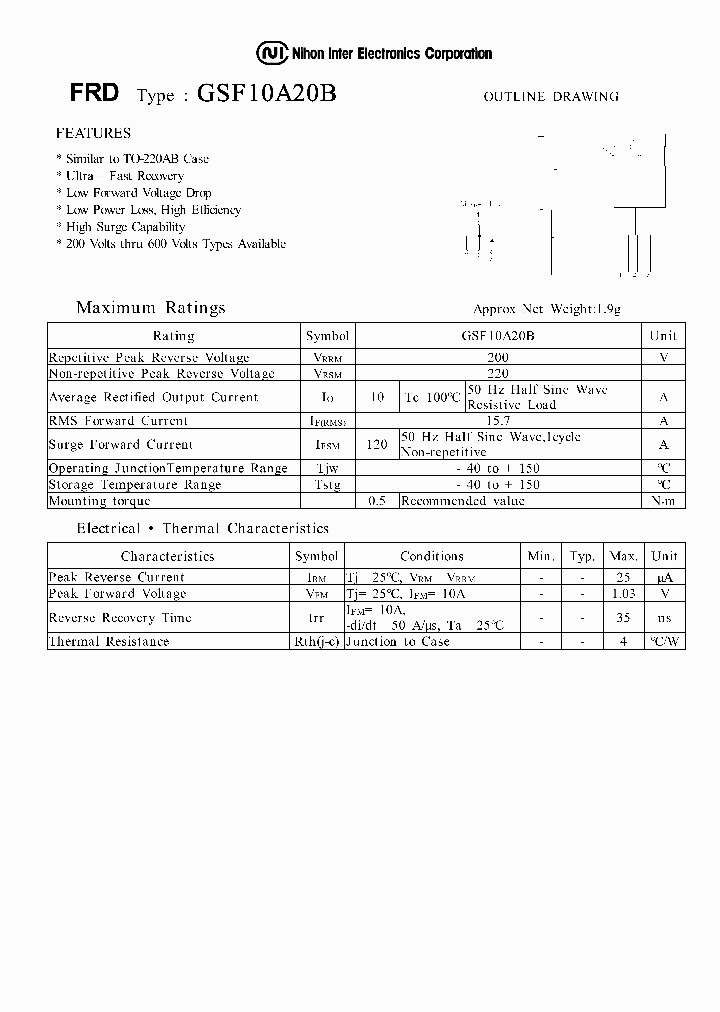 GSF10A20B_1246178.PDF Datasheet